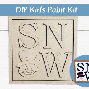 Snow Letter Snowman Kids Paint Kit