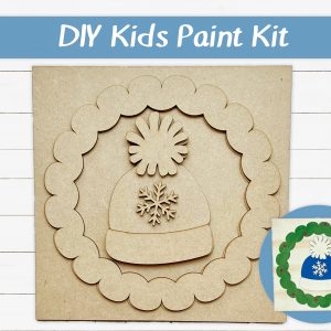 Winter Hat Snowflake Kids Paint Kit