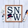 Snow Letter Kids Paint Kit