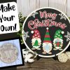 Gnome Merry Christmas Sign DIY Paint Kit