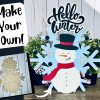 Hello Winter Snowman Sign DIY Paint Kit