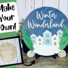Winter Wonderland Village Sign DIY Paint Kit