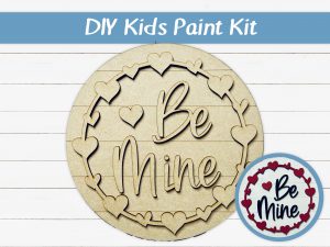 Be Mine Hearts Kids Paint Kit