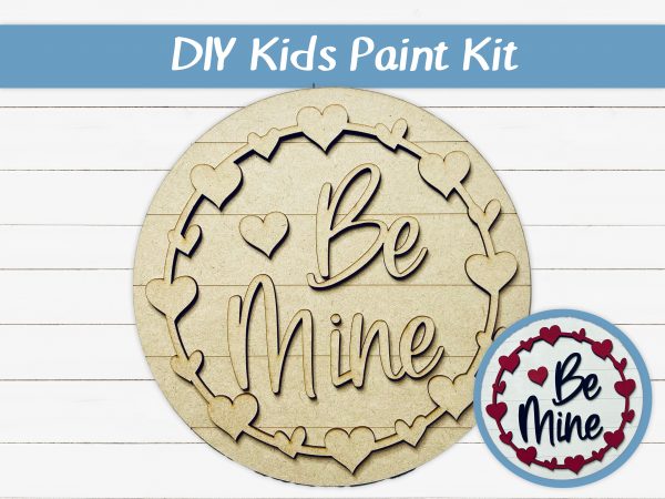 Be Mine Hearts Kids Paint Kit
