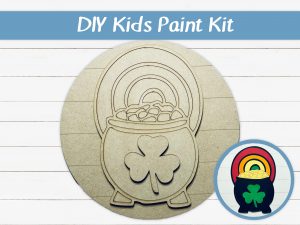 Pot of Gold Clover Kids Paint Kit