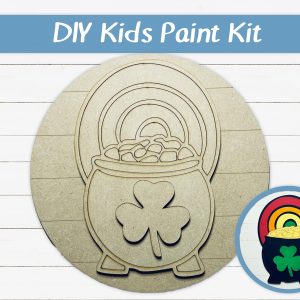 Pot of Gold Clover Kids Paint Kit