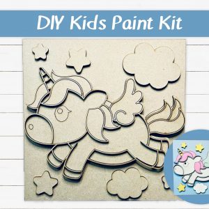 Unicorn in Clouds Kids Paint Kit